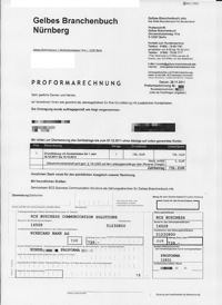 Proformarechnung bcs